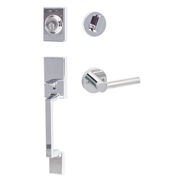 Sure-Loc Hardware Sure-Loc Hardware Stockholm Handleset, Marin Handleset Trim, Polished Chrome SH507-R-MR 26 - main